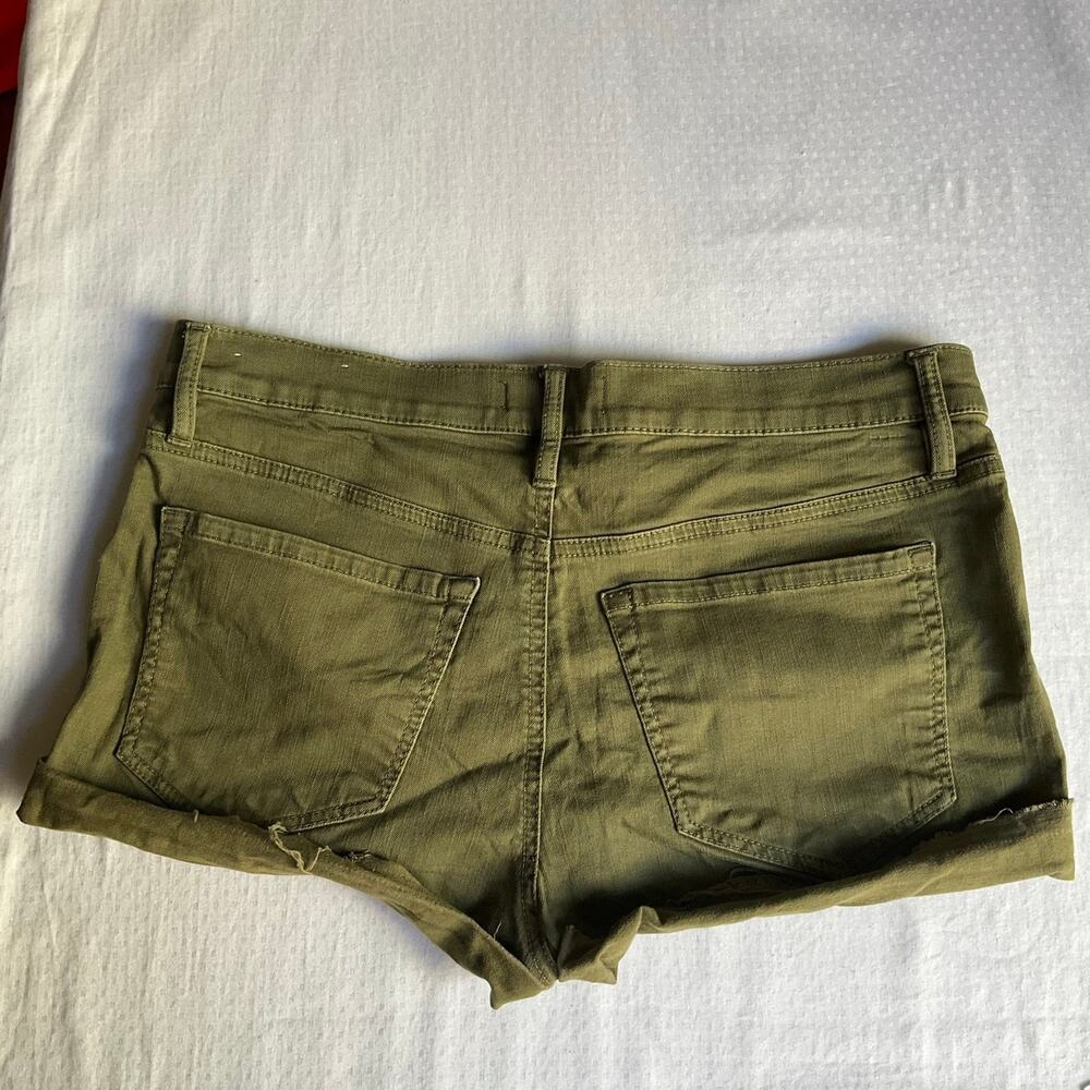 LOFT Women Summer Jeans Shorts Denim size 31, Green - Picture 10 of 10